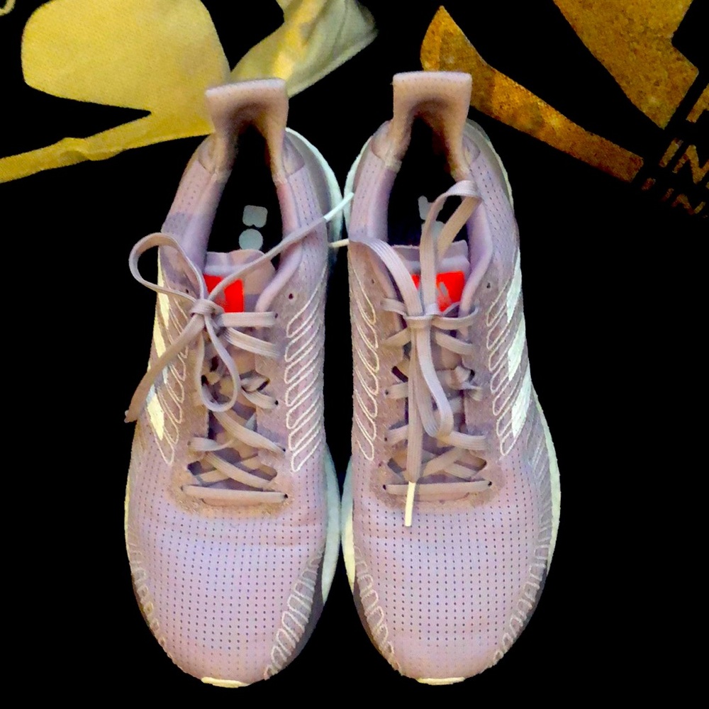 COPY - Adidas purple solar boost tennis shoe.